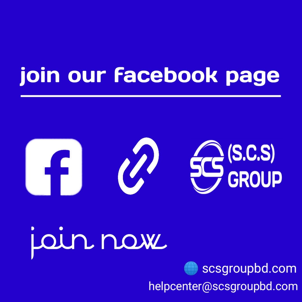 Join SCS group Facebook page 