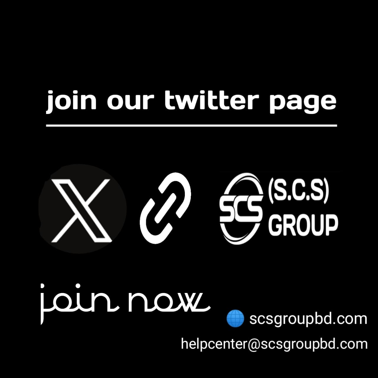 Join SCS group twitter page 